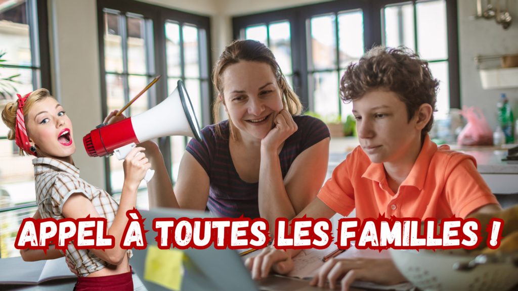 Instruction en famille : appel à toutes les familles !